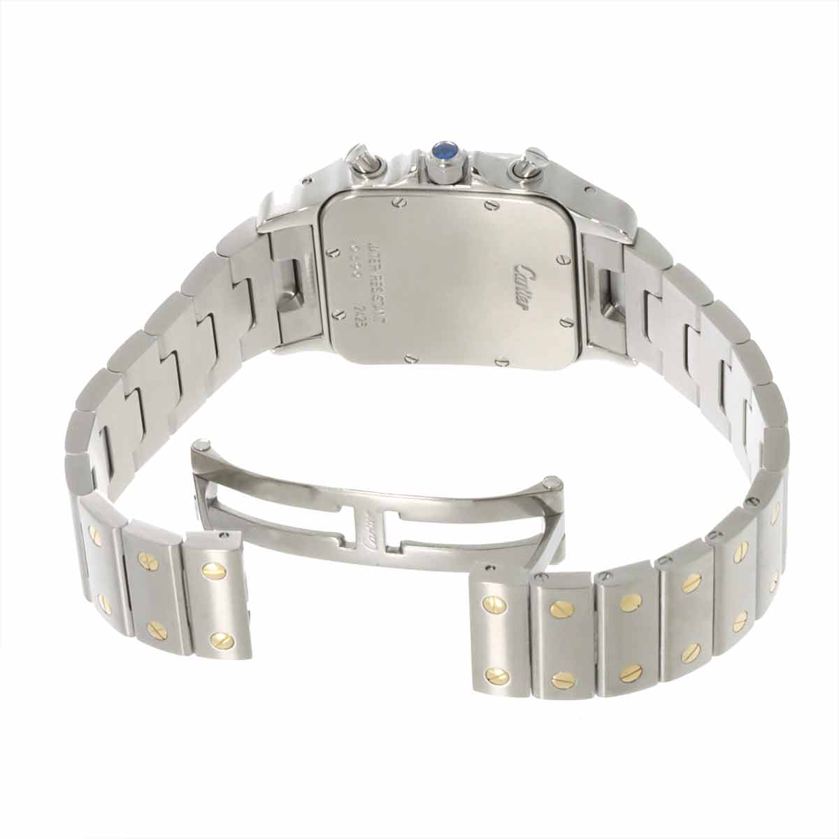 Cartier Santos Galbee LM W20042C4 YG Cream Dial Mens Watch