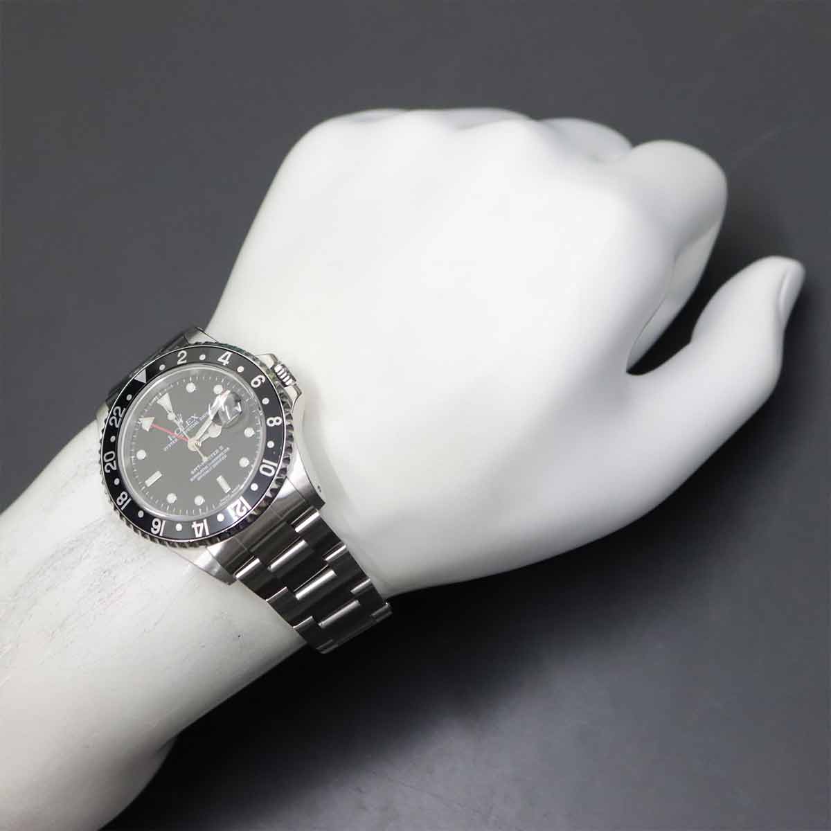 GMT Master II 16710 Serial A Date Black Dial Mens Watch