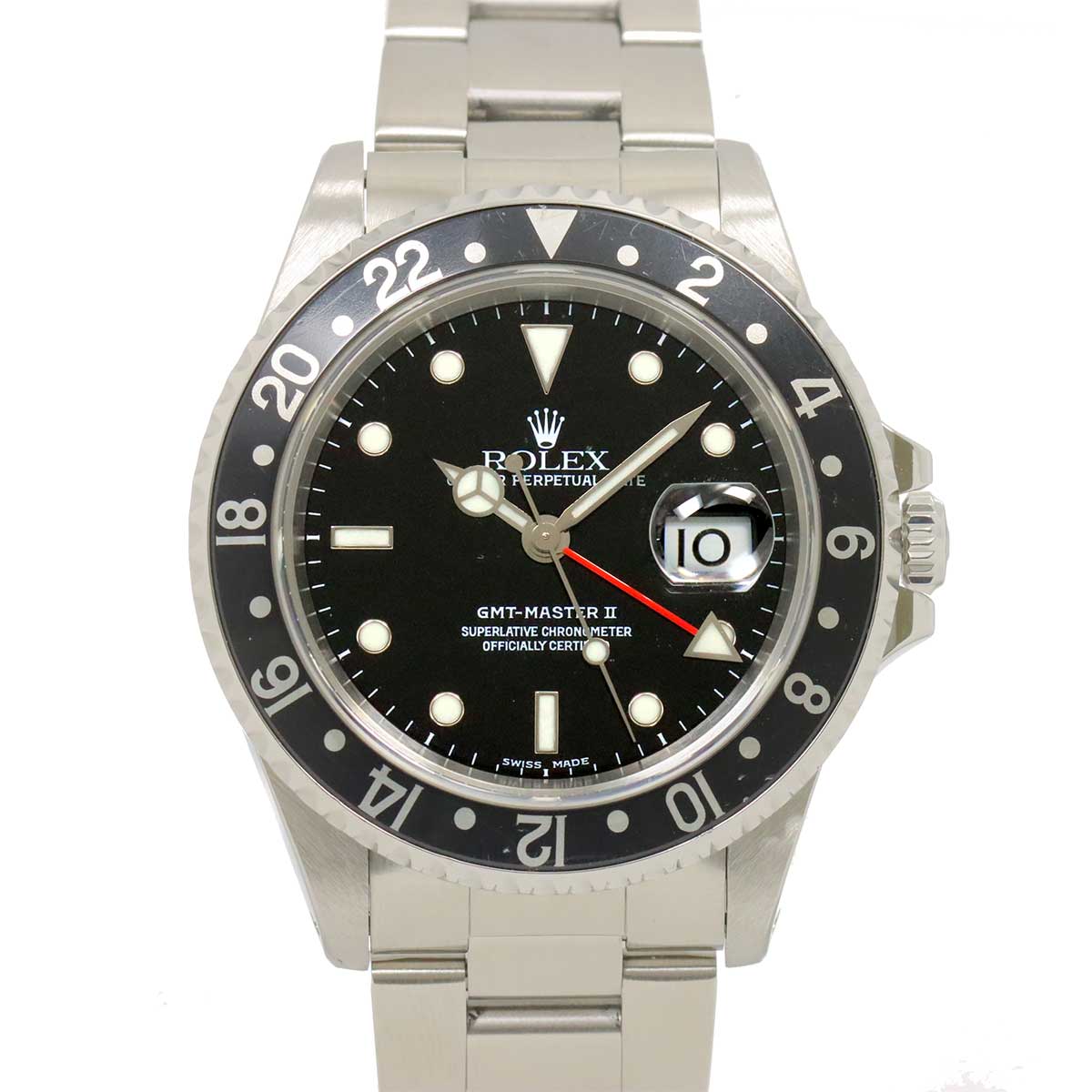 GMT Master II 16710 Serial A Date Black Dial Mens Watch