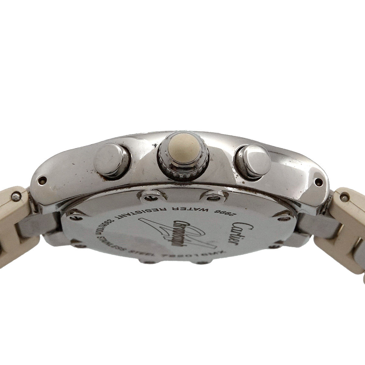 Must 21 Chronoscaph W10197U2 Quartz White Dial Ladies Watch