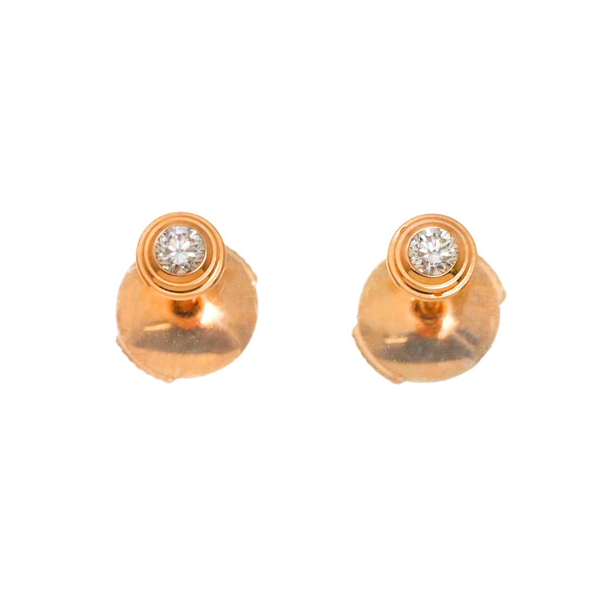 Damour Diamond Earring Pierced XS 18K PG 750