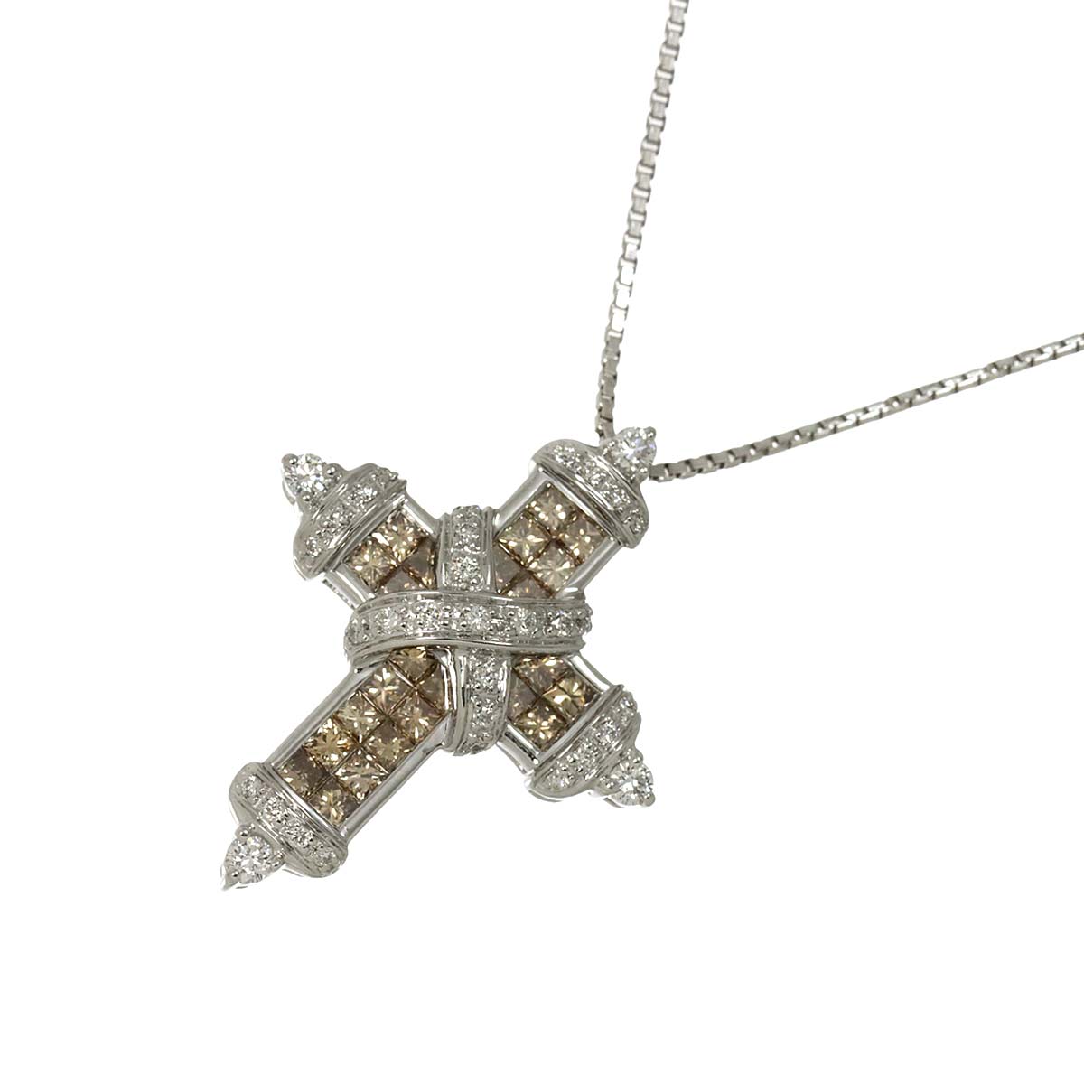 Diamond Necklace 18K WG White Gold 750 90285829