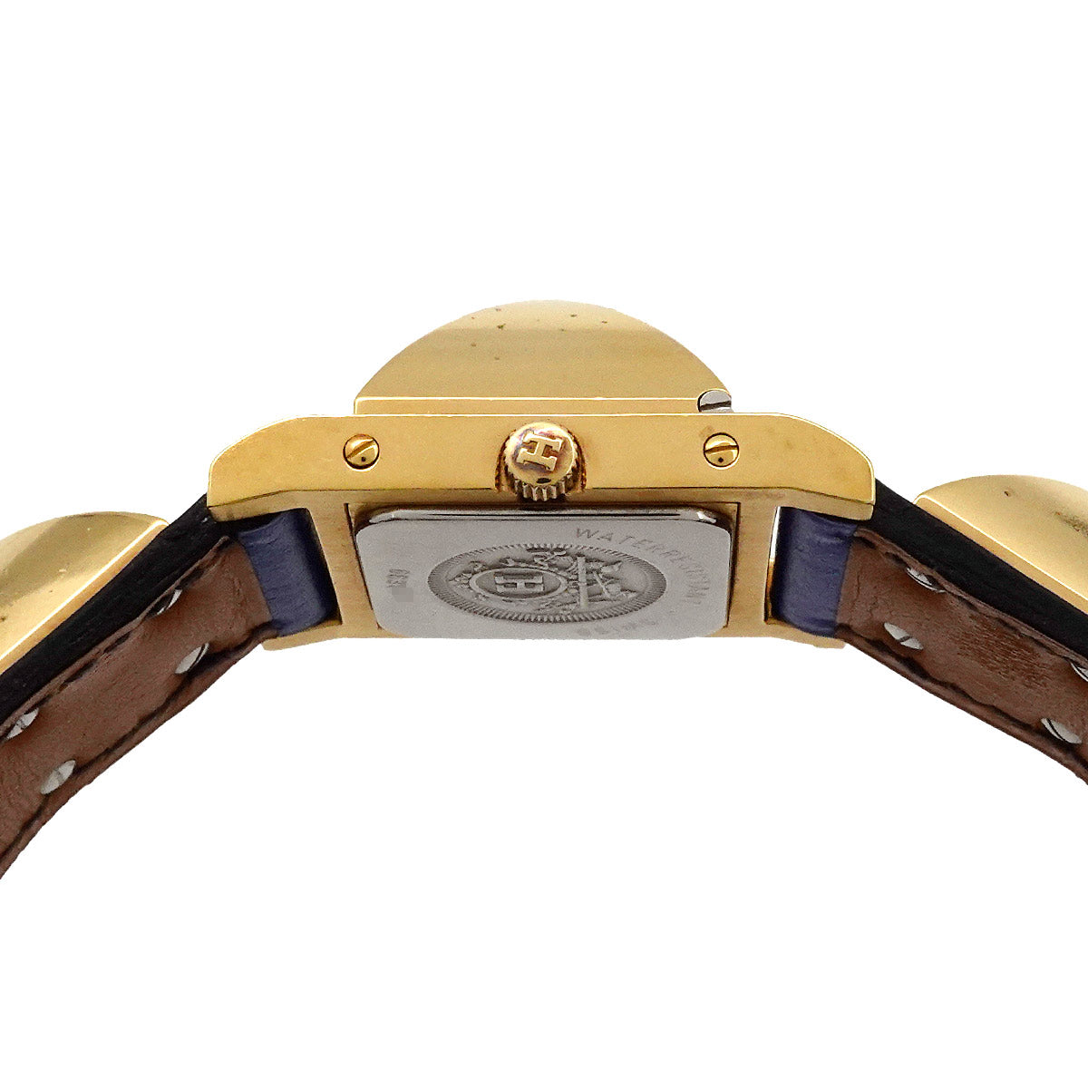 Medor Vintage pyramid Gold studs Quartz White Dial Ladies