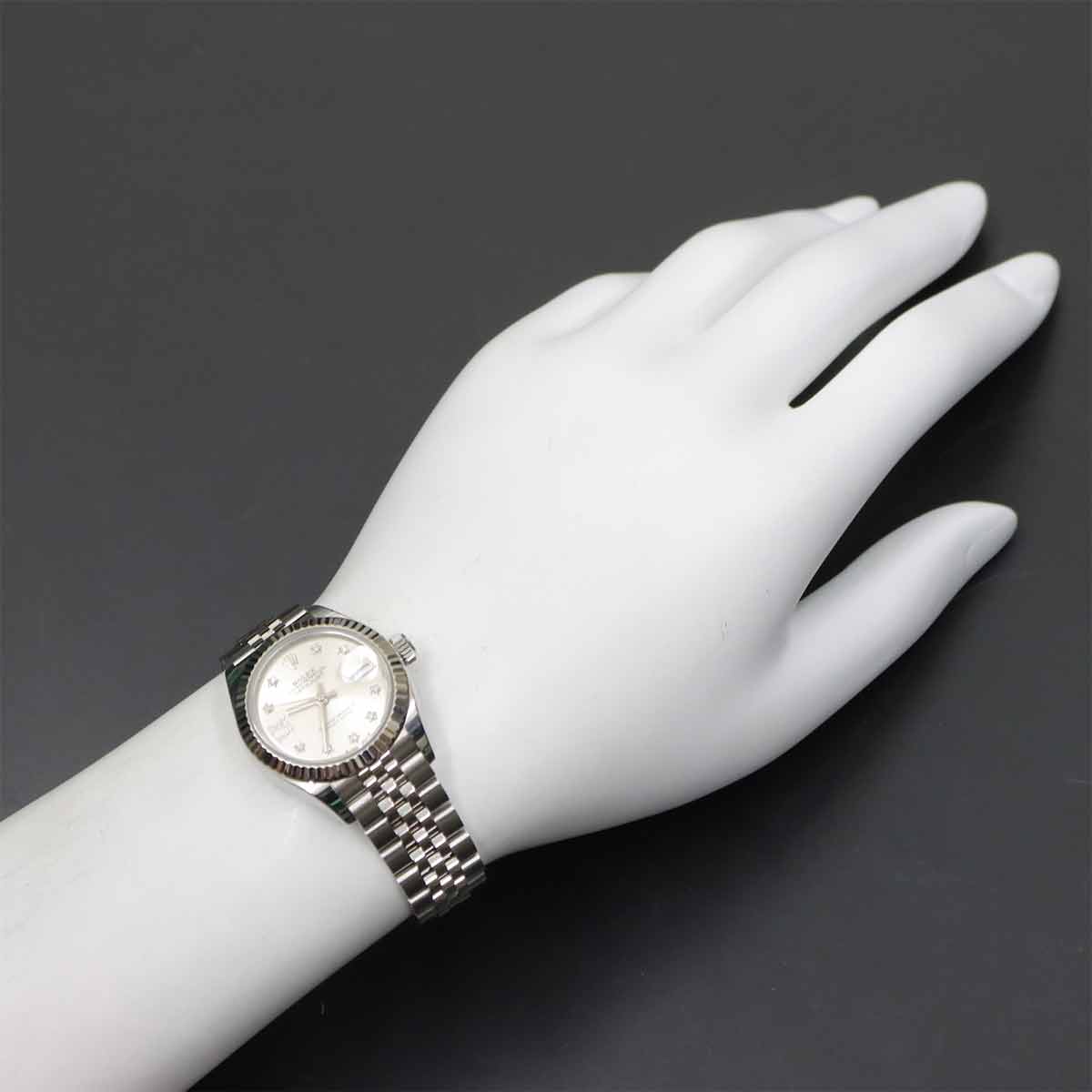 Datejust 279174G Random Serial 750 WG Silver Dial Ladies Watch