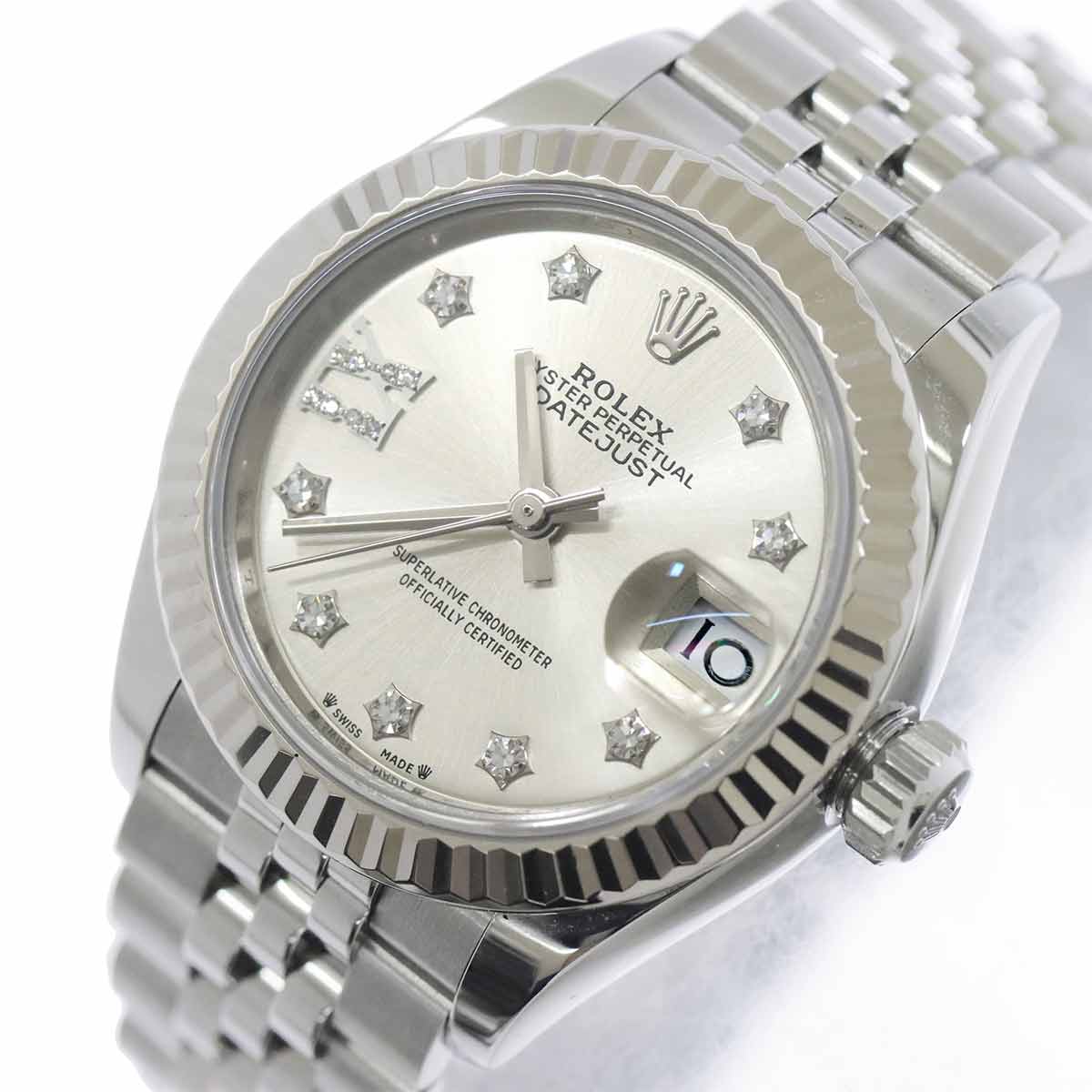 Datejust 279174G Random Serial 750 WG Silver Dial Ladies Watch