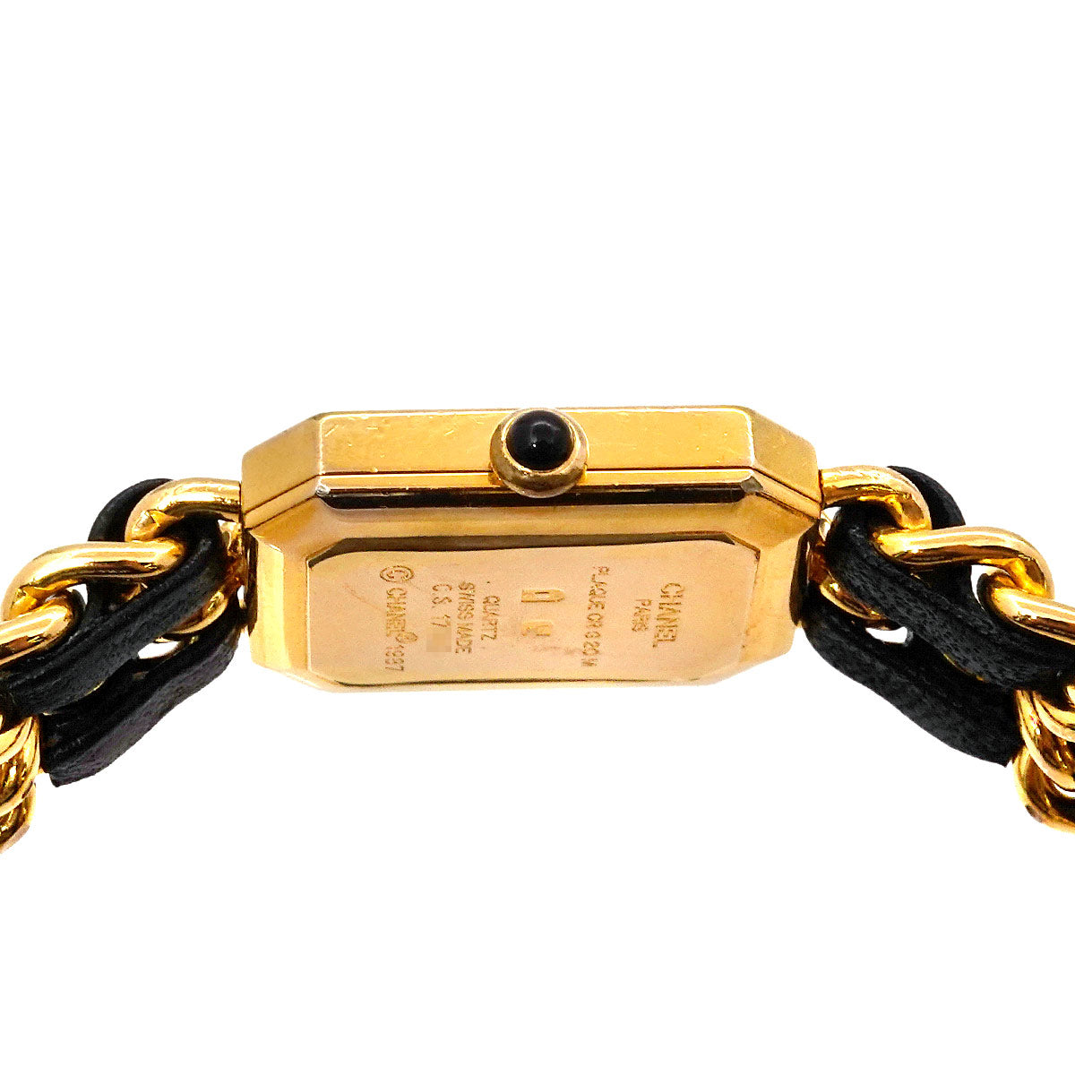 Premiere Size L H0001 Vintage Quartz Black Dial Ladies Watch