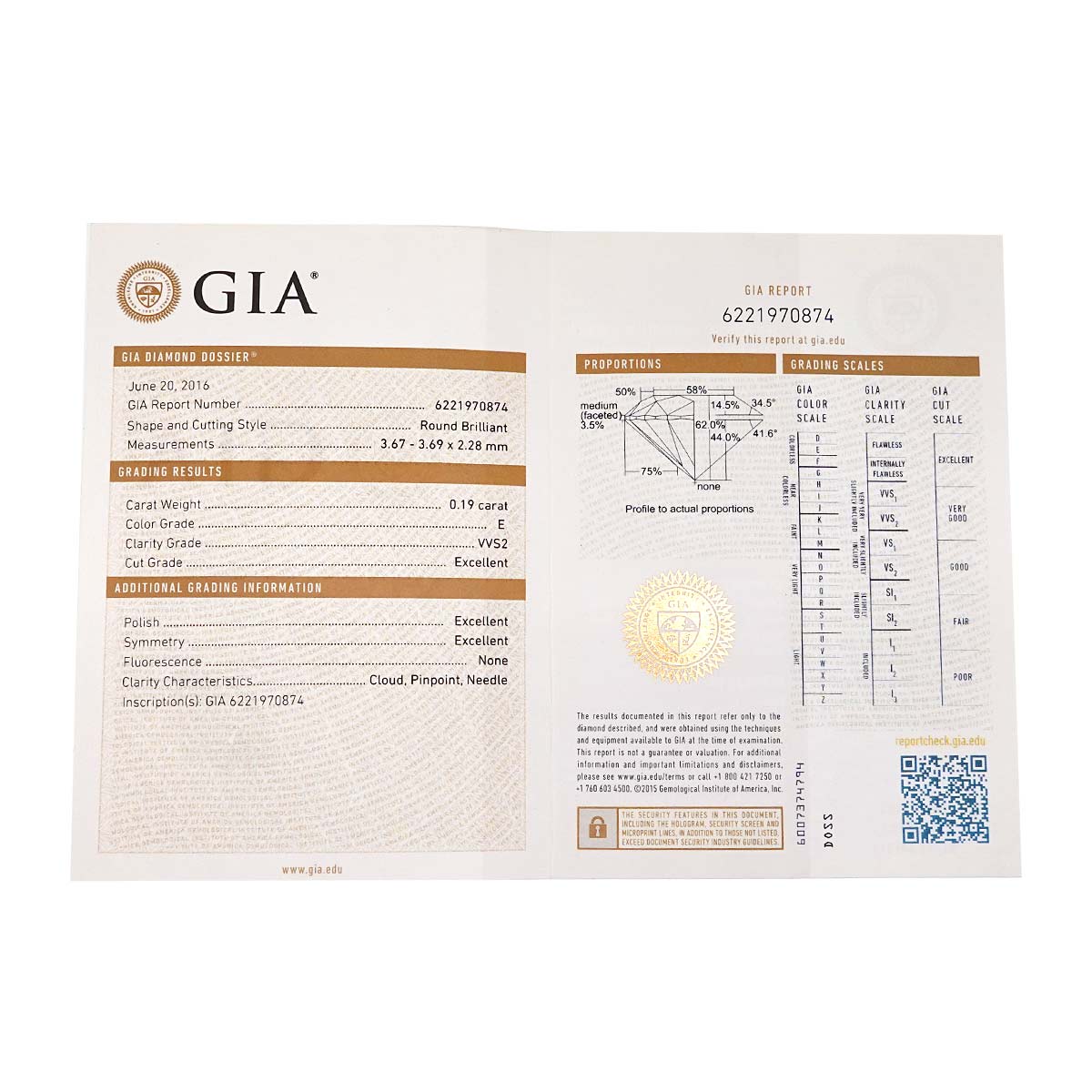 Ballerine Diamond 0.19ct E/VVS2/3EX Ring Pt Size48 4.5(US)