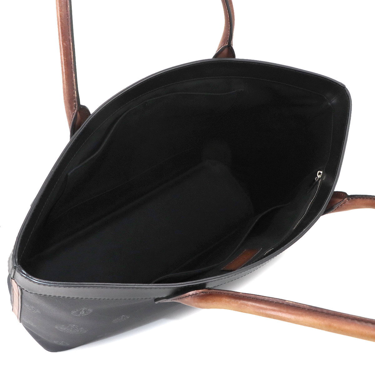 Berluti Pure Signature Tote Bag PVC Leather Black Purse