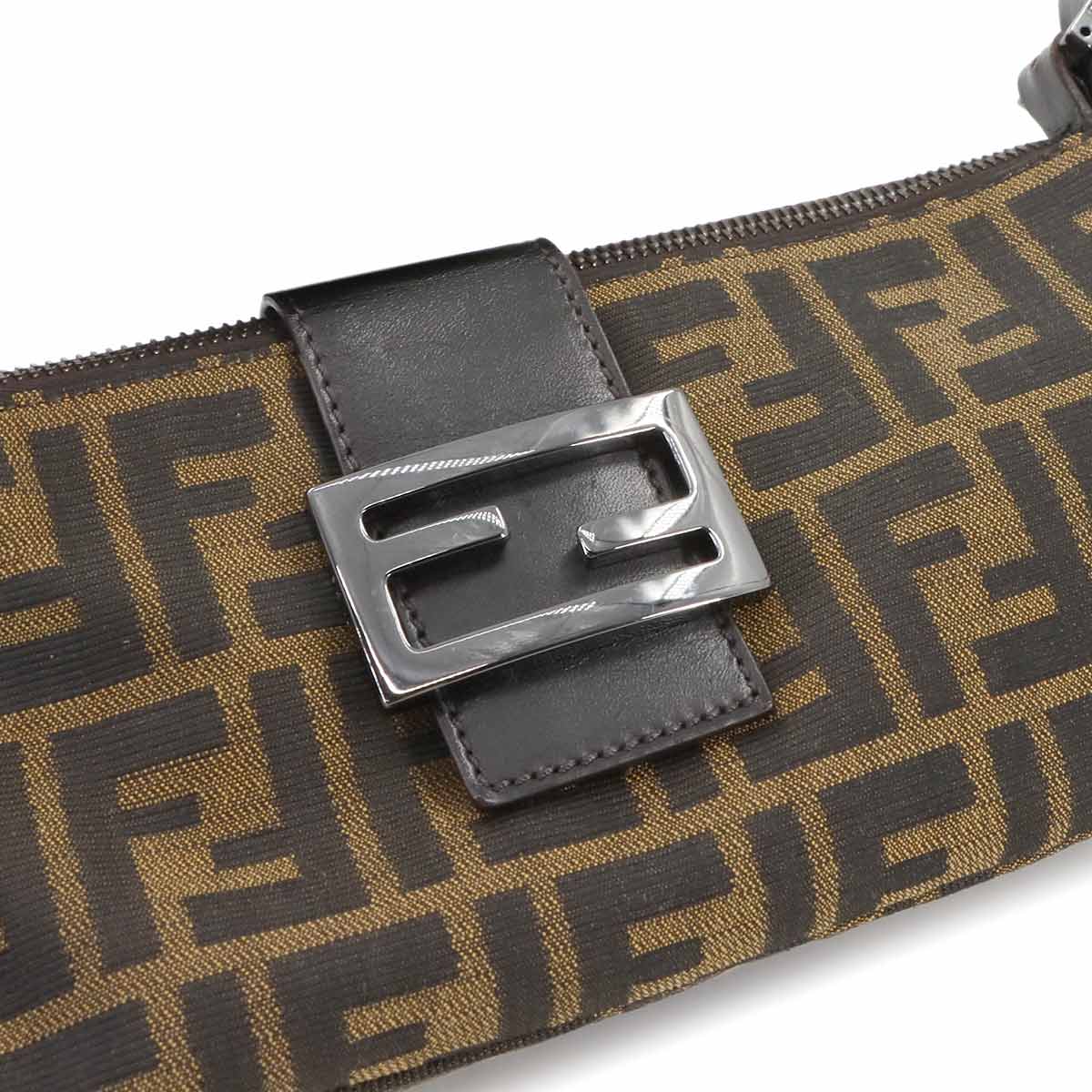 Zucca Mamma Baguette Shoulder Bag Canvas Leather Brown 8BR034 90286314