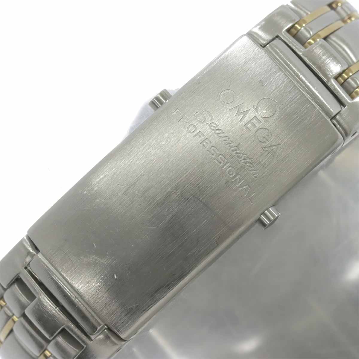 Seamaster300 2362 20 YG Quartz Date White Dial Boys Watch