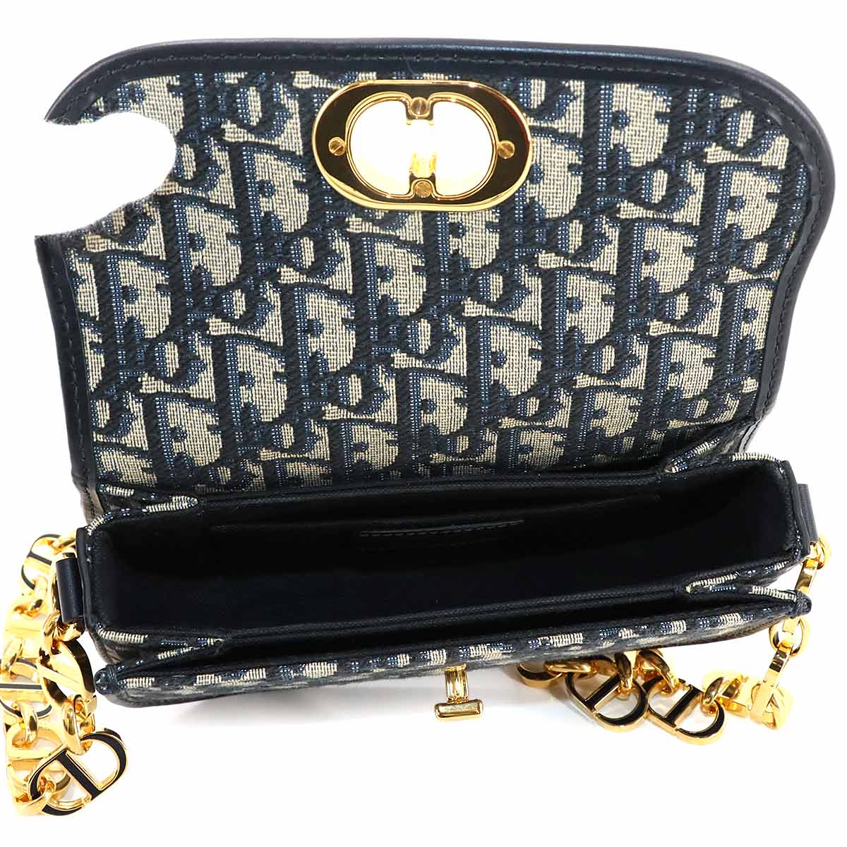 Oblique 30 Montaigne Avenue Small Shoulder Bag Canvas