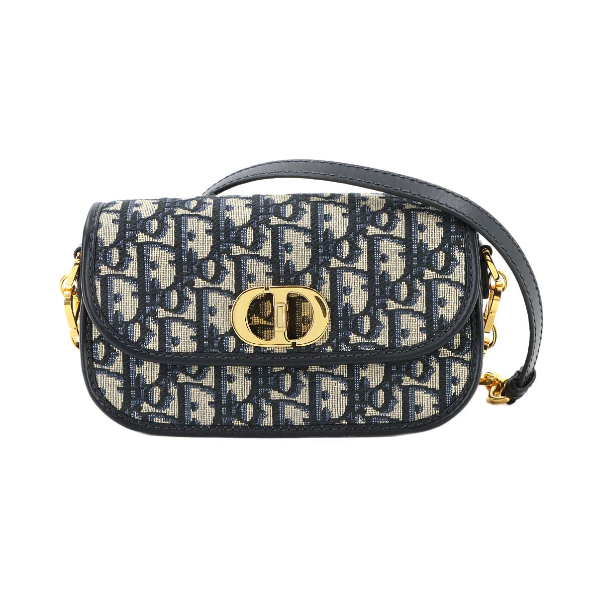 Oblique 30 Montaigne Avenue Small Shoulder Bag Canvas