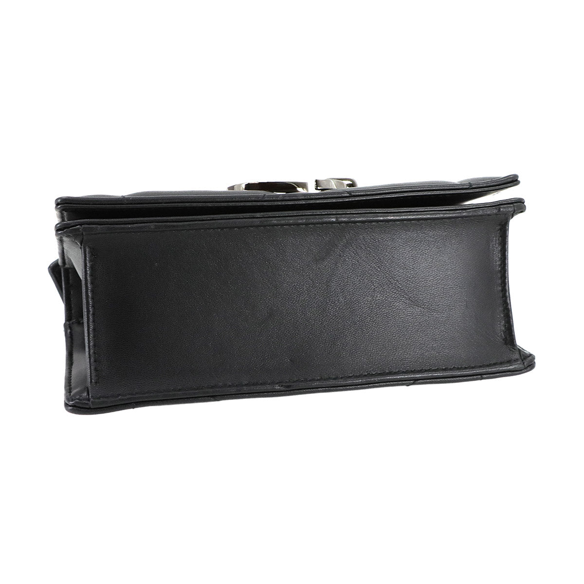 30 Montaigne Hand Shoulder Bag Leather Black Purse
