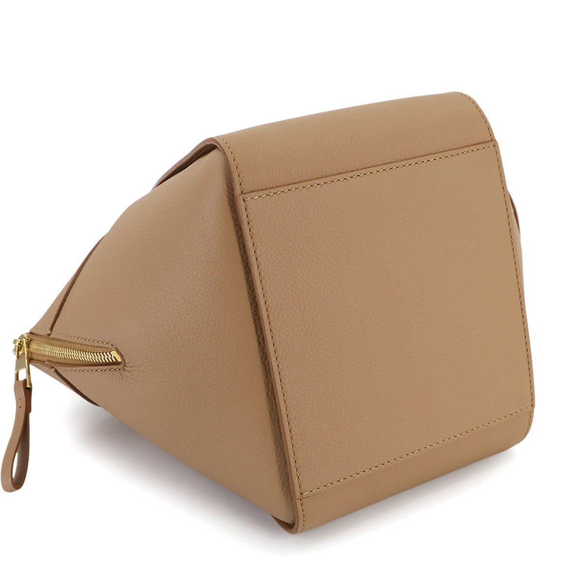 Compact Hammock 2way Hand Shoulder Bag Leather Brown