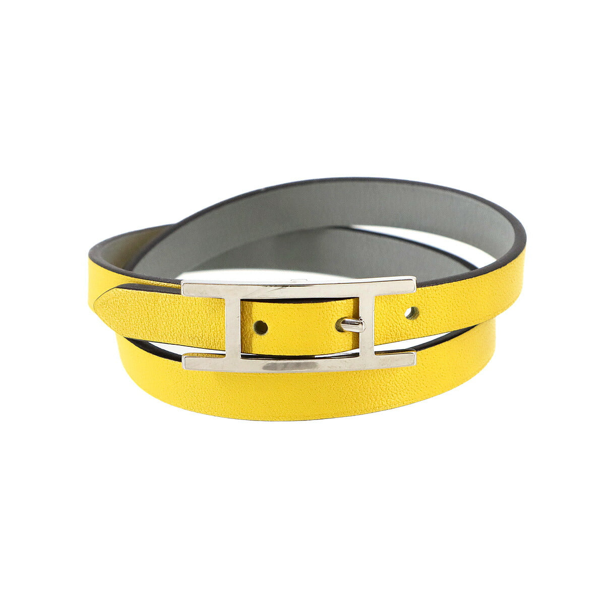 Behapi Double Tour Reversible Bracelet Swift Jaune de Naples