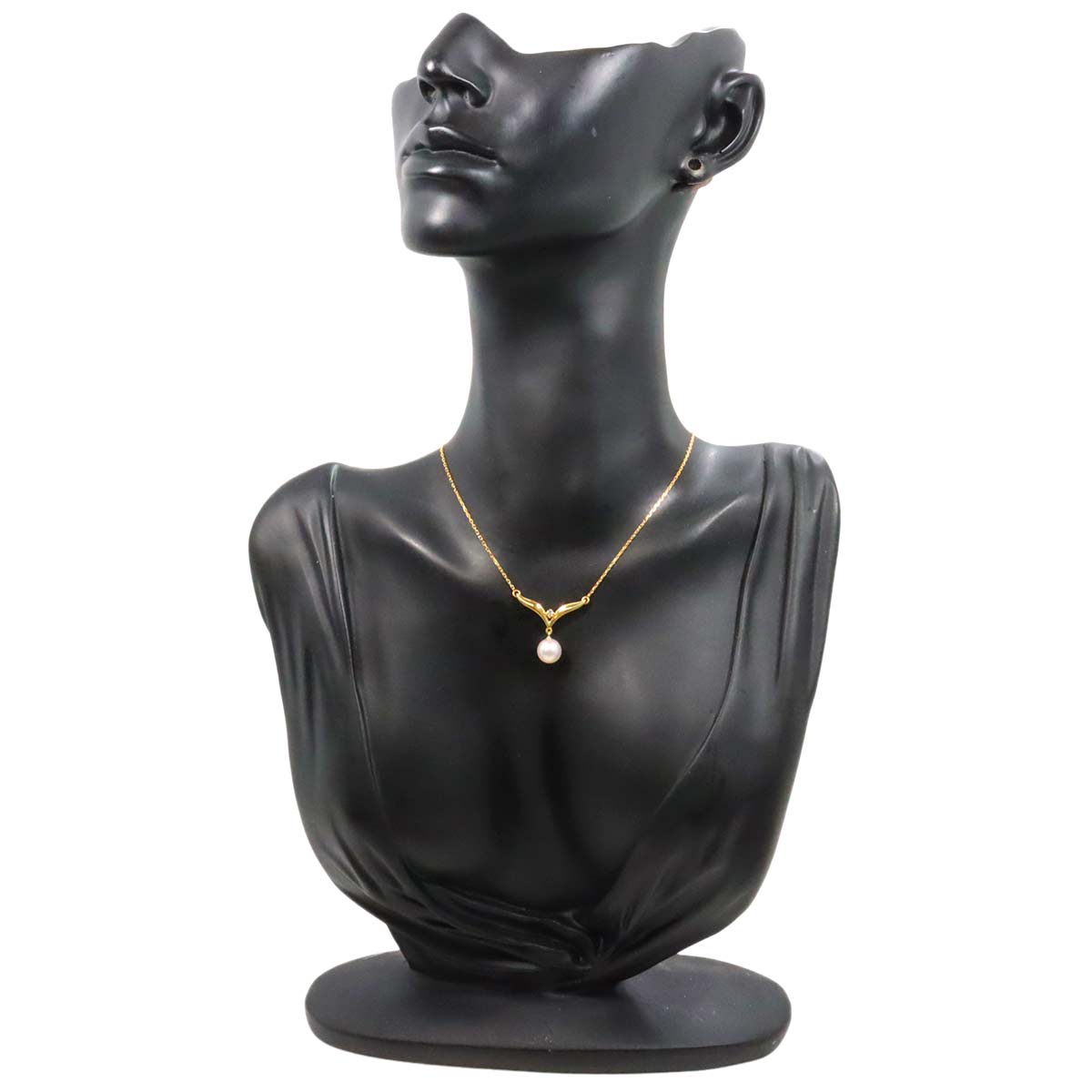 Akoya Pearl 7.0mm Diamond Necklace 18K Yellow Gold 750