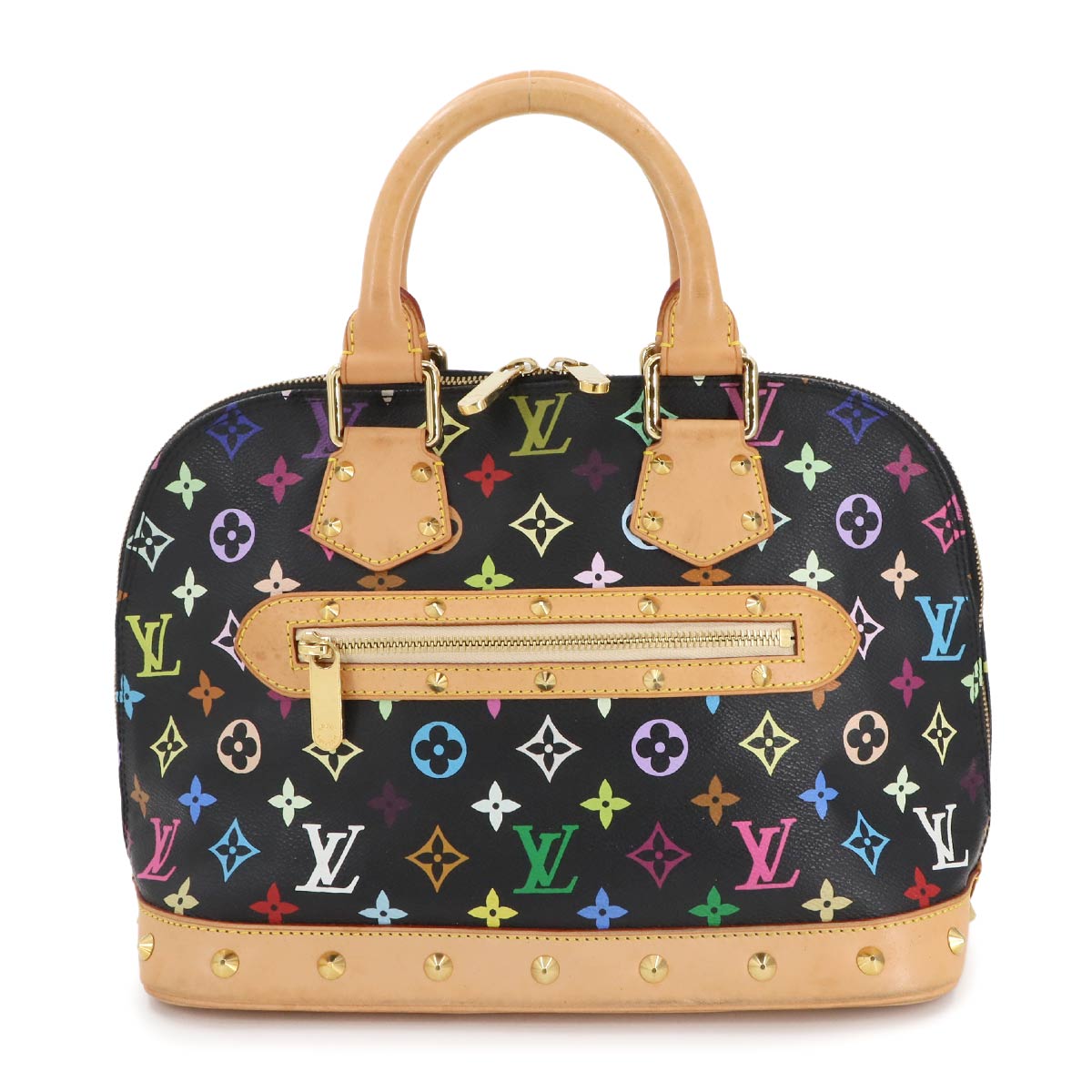 Monogram Multi color Alma Hand Bag Noir M92646 Black