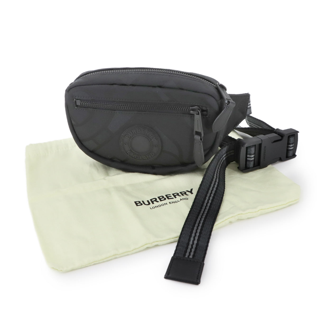 Crossbody Bag Nylon Leather Black 8032395 Logos Purse