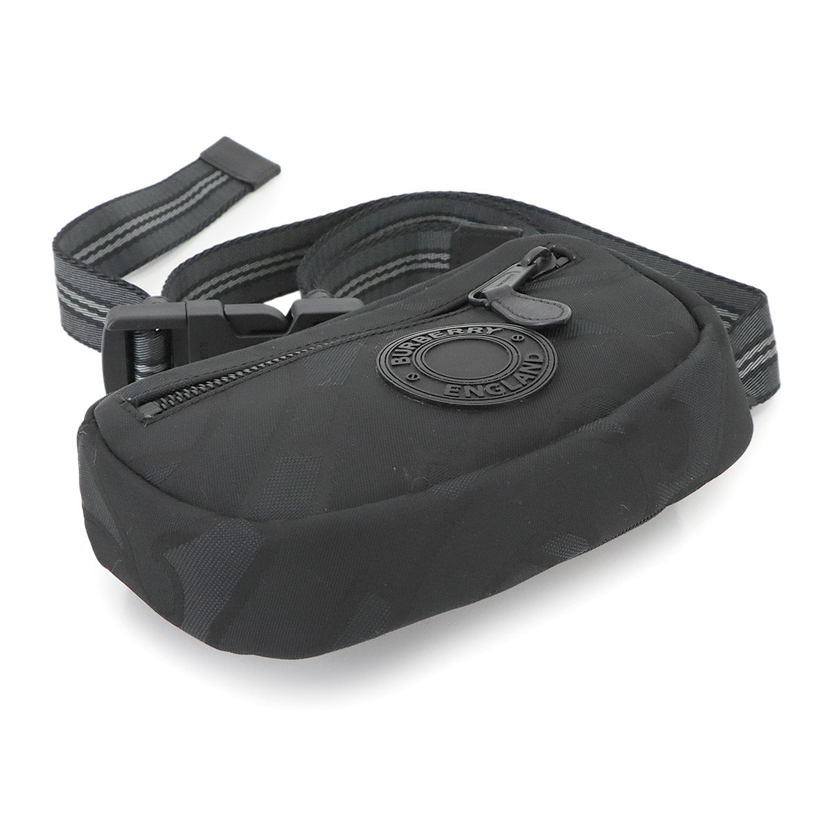 Crossbody Bag Nylon Leather Black 8032395 Logos Purse