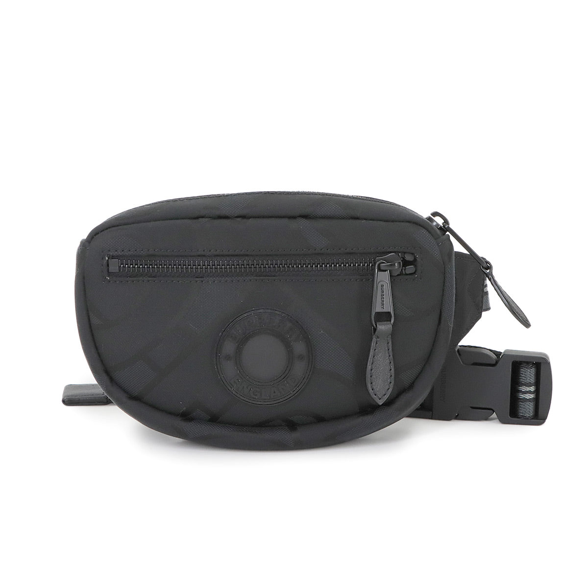 Crossbody Bag Nylon Leather Black 8032395 Logos Purse