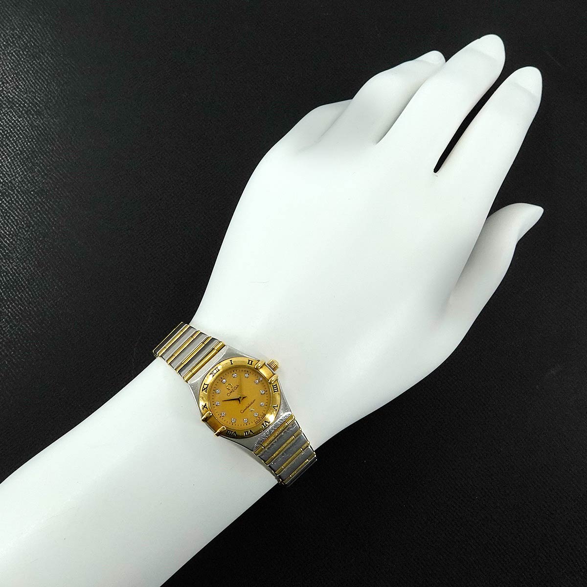 Constellation Mini 1262.15 750 YG Quartz 12P Diamond Ladies