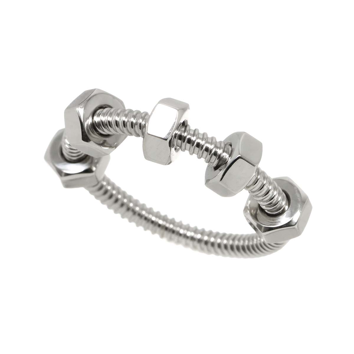 Ecrou de Ring 18K White Gold 750 size54 6.5-6.75(US)