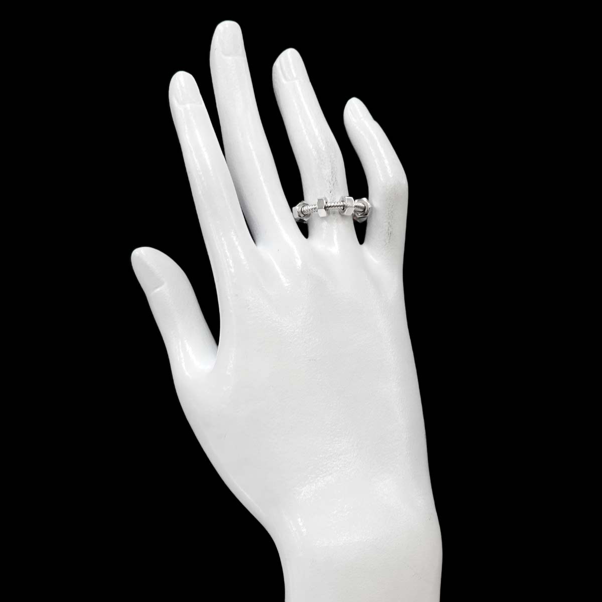 Ecrou de Ring 18K White Gold 750 size54 6.5-6.75(US)