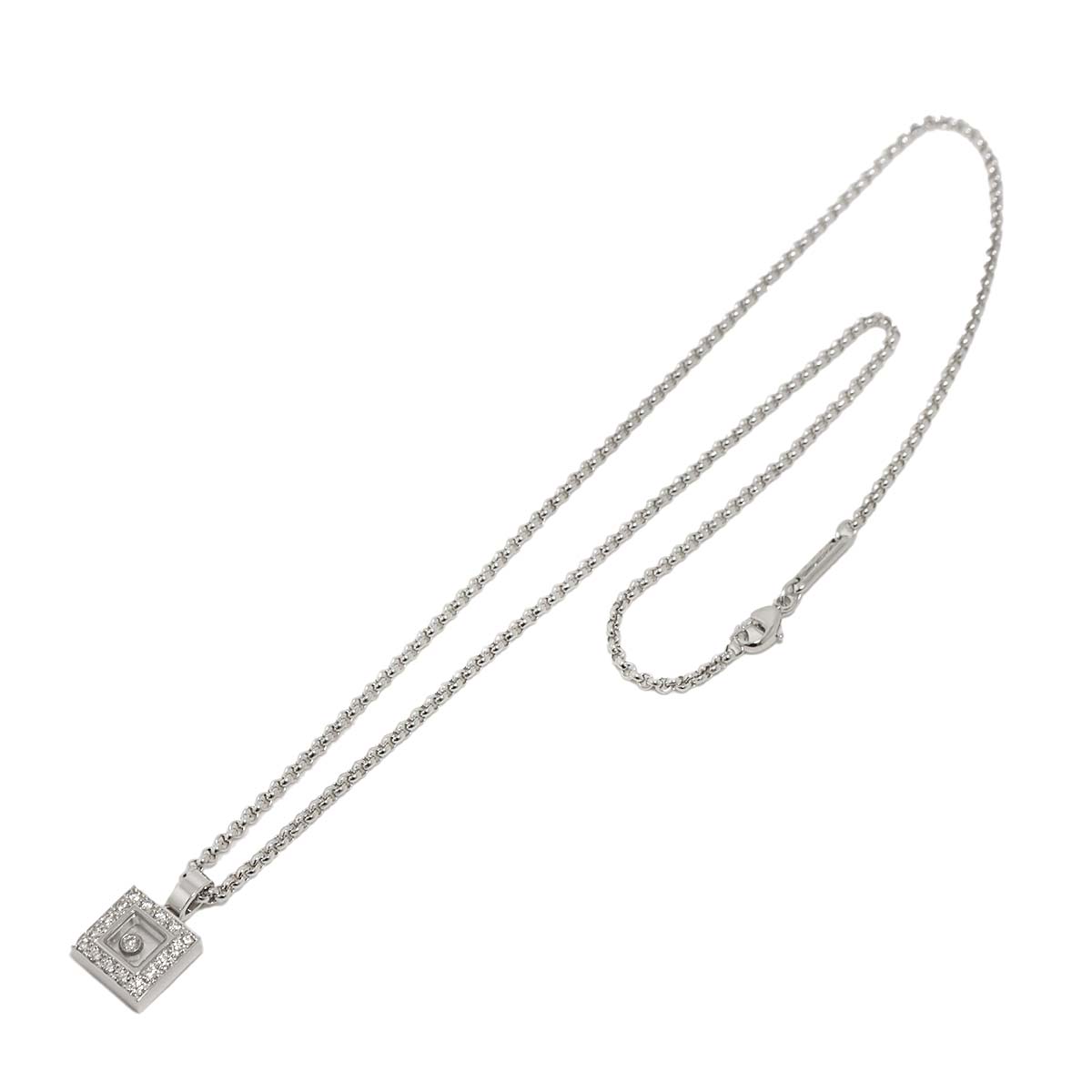 Happy Diamond Necklace 18K White Gold 750