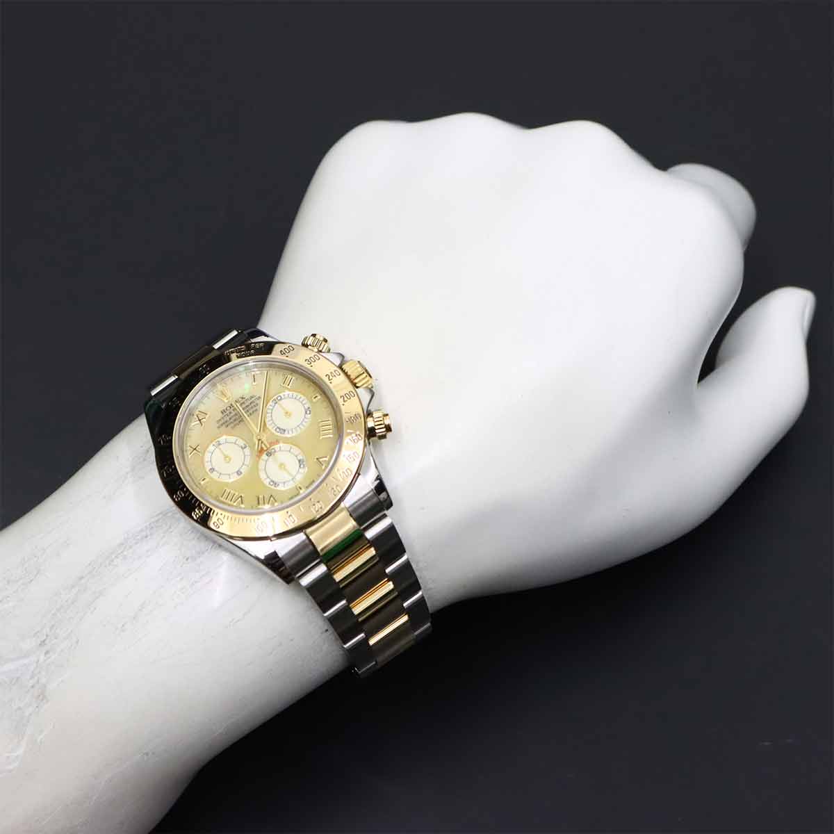Daytona 116523NR Serial F 750 YG Yellow Shell Dial Mens