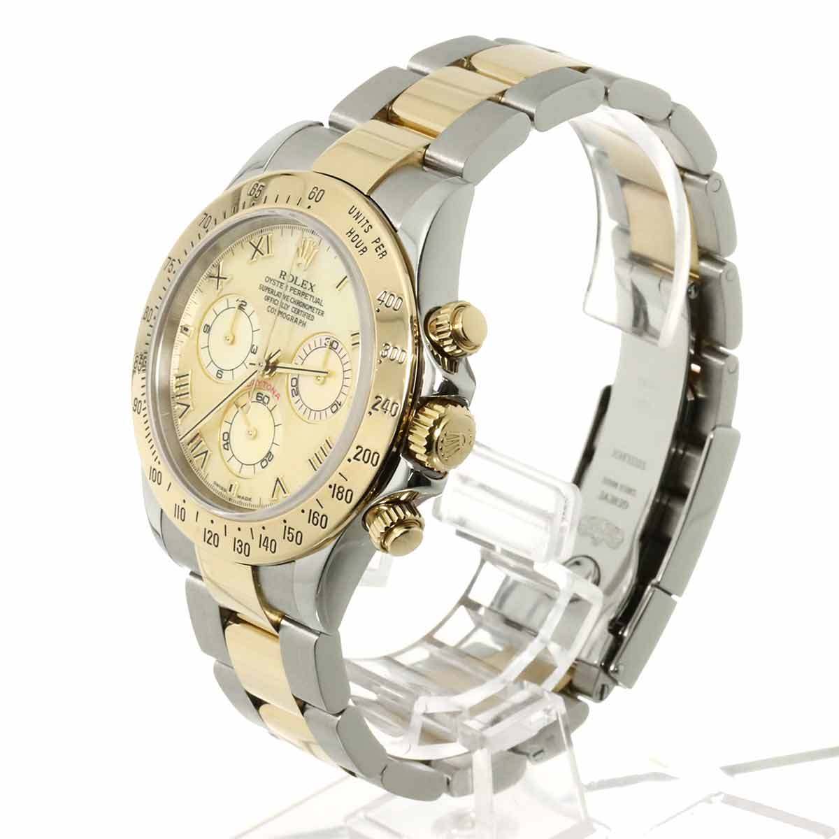 Daytona 116523NR Serial F 750 YG Yellow Shell Dial Mens