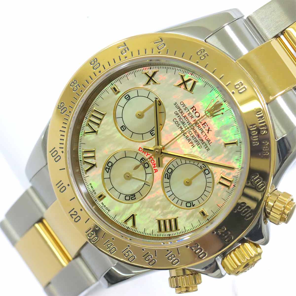Daytona 116523NR Serial F 750 YG Yellow Shell Dial Mens