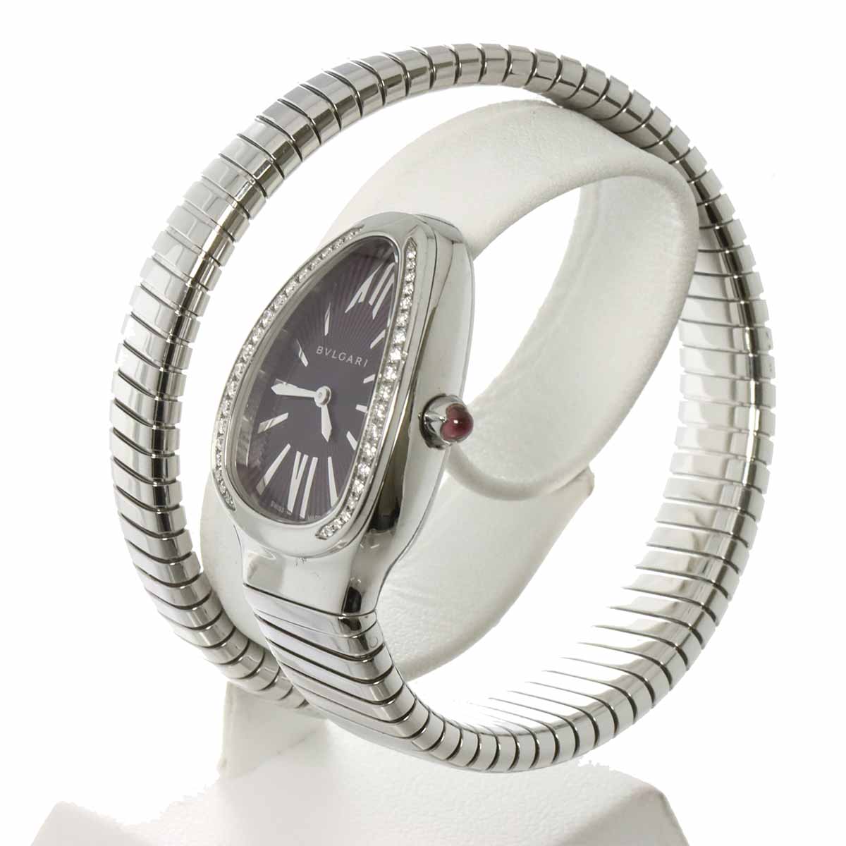 Serpenti SP35S Quartz Purple Dial Ladies Watch