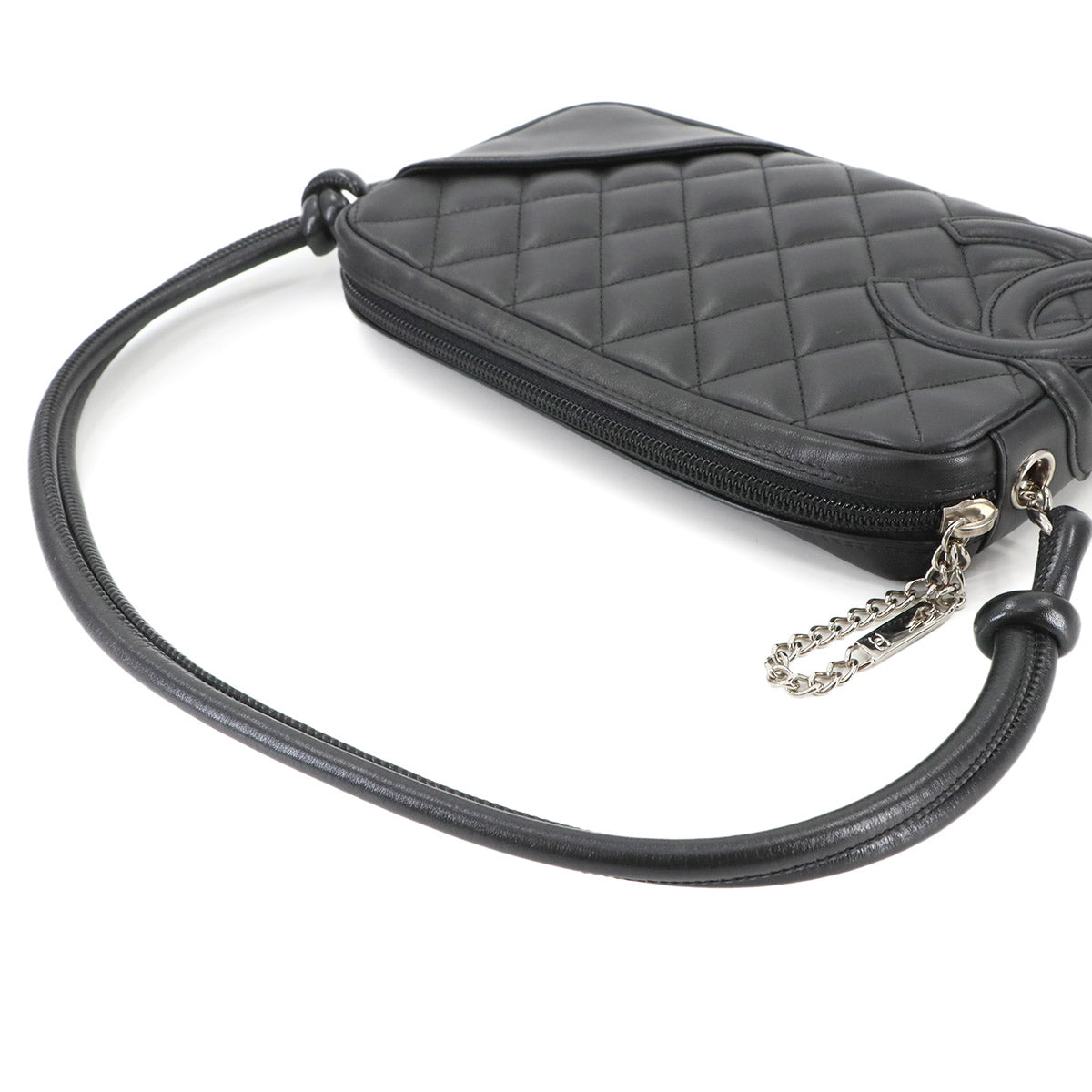 Cambon Line Shoulder Bag Leather Black A25175 Coco Logos 90286930