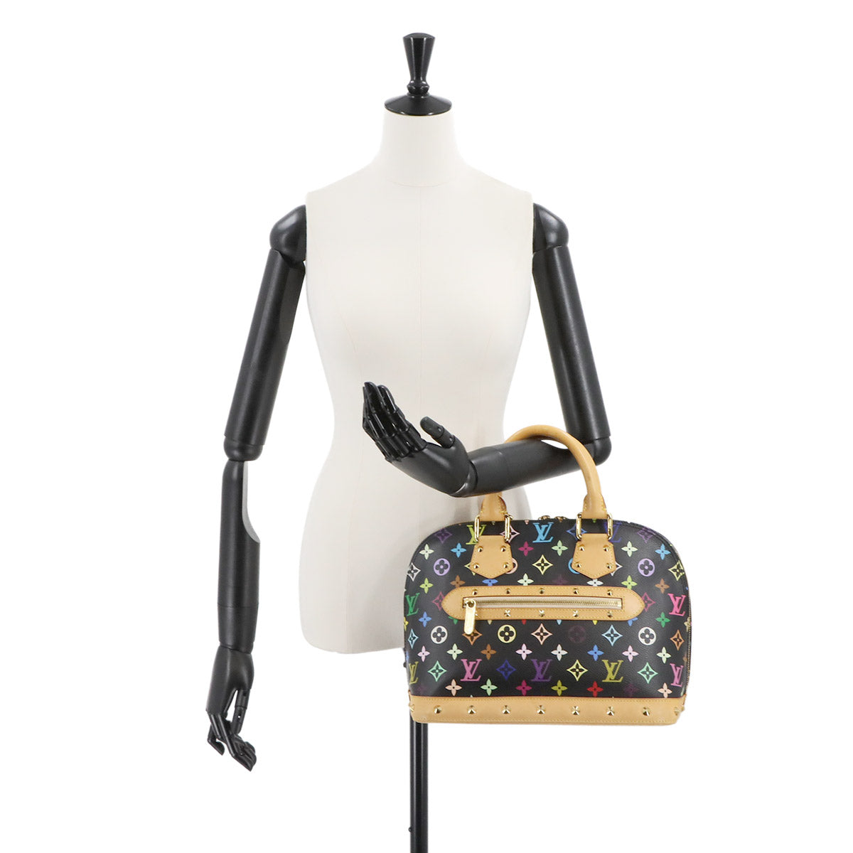 Monogram Multi color Alma Hand Bag Noir M92646 Black