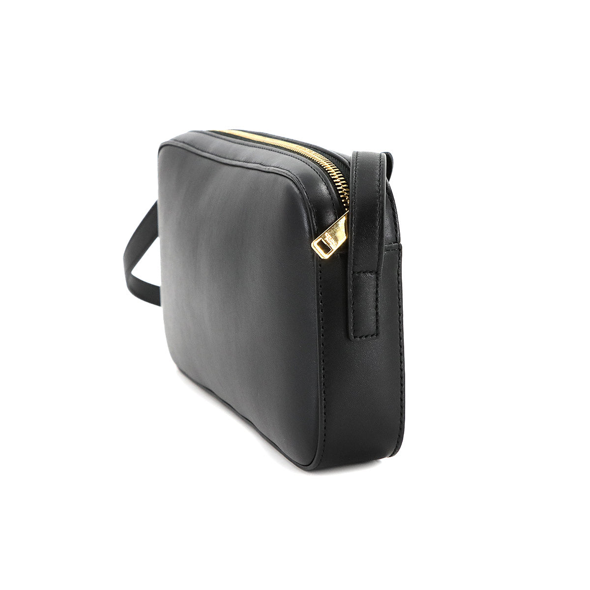 Triomphe Shoulder Bag Leather Black 199183 Purse