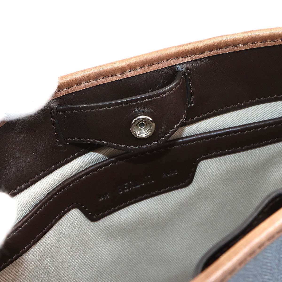 Berluti Signature Toujours Gulliver Tote Shoulder Bag PVC Leather Blue 90286963