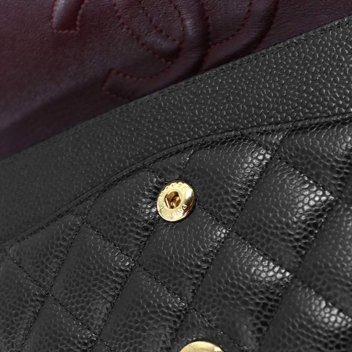 Matelasse 25 Chain Shoulder Bag Leather Black A01112