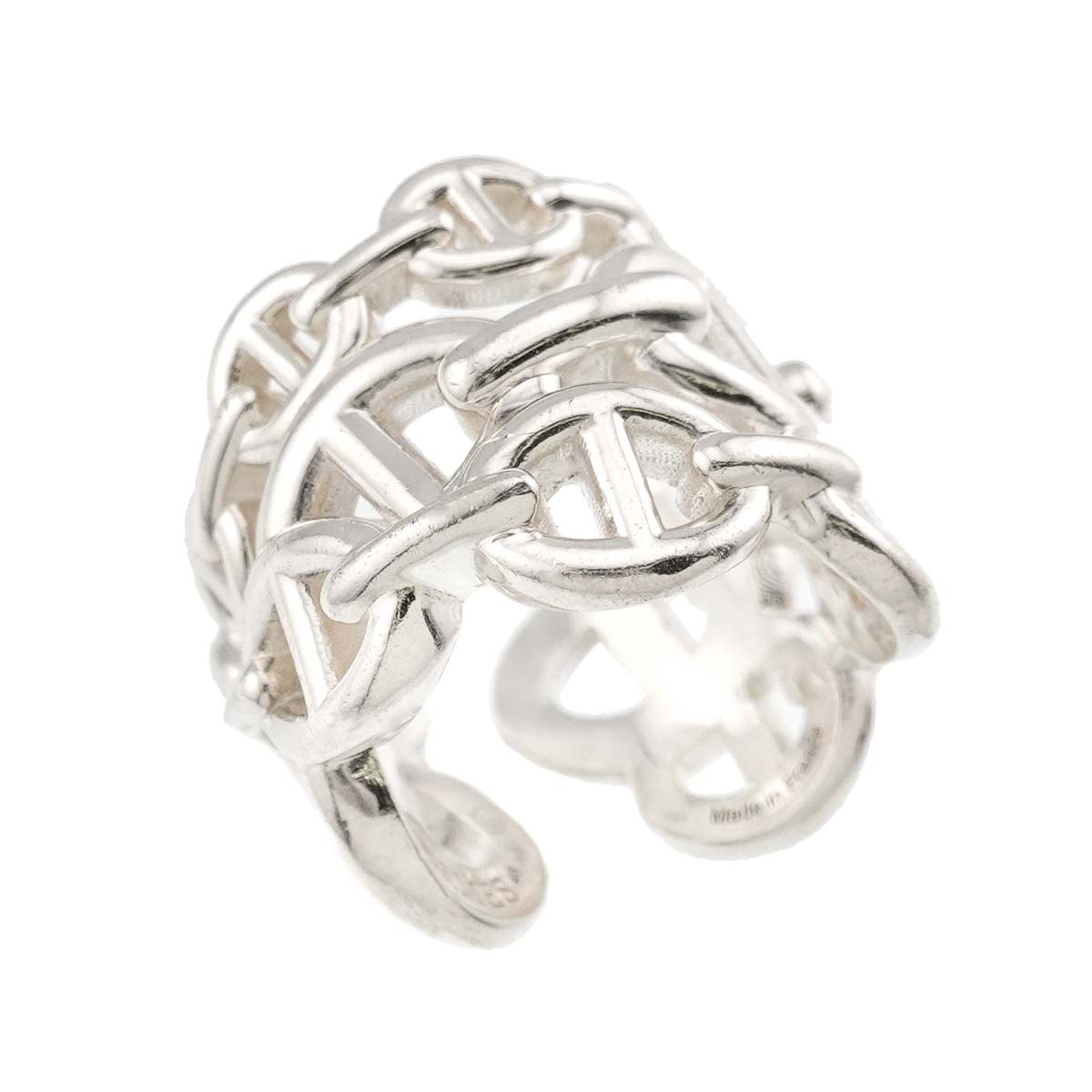 HERMES Chaine dancre Ring GM Silver 925 Size48 4(US)