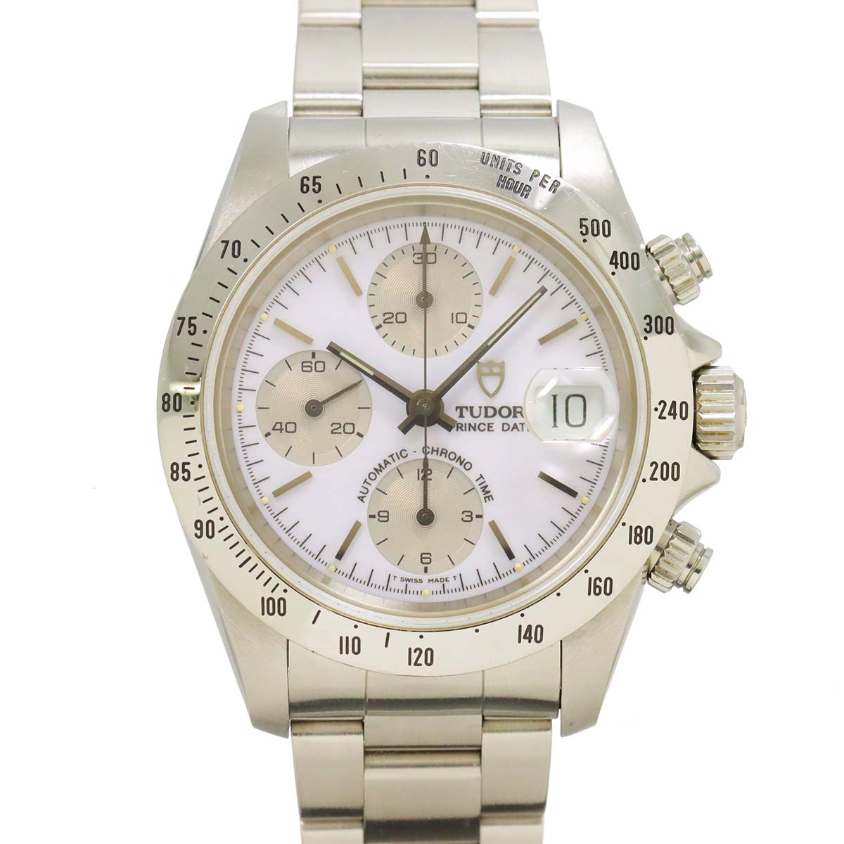 Chrono Time 79280 Date Automatic White Dial Men's Watch