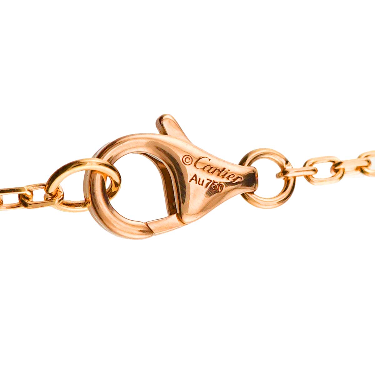 Cartier Love Pave Diamond Necklace 18K PG 750