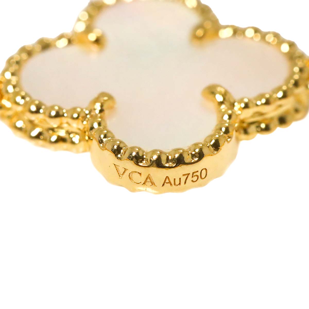 Van Cleef Arpels Vintage Alhambra Mother of Pearl Bracelet 18K YG 750