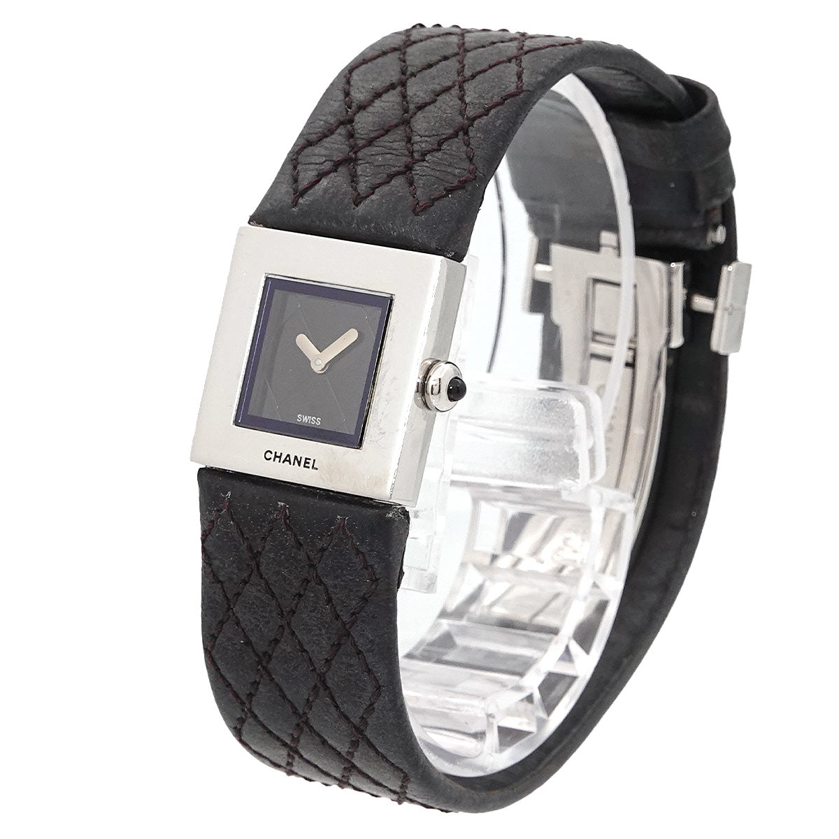 Matelasse H0116 Quartz Black Dial Ladies Vintage Watch