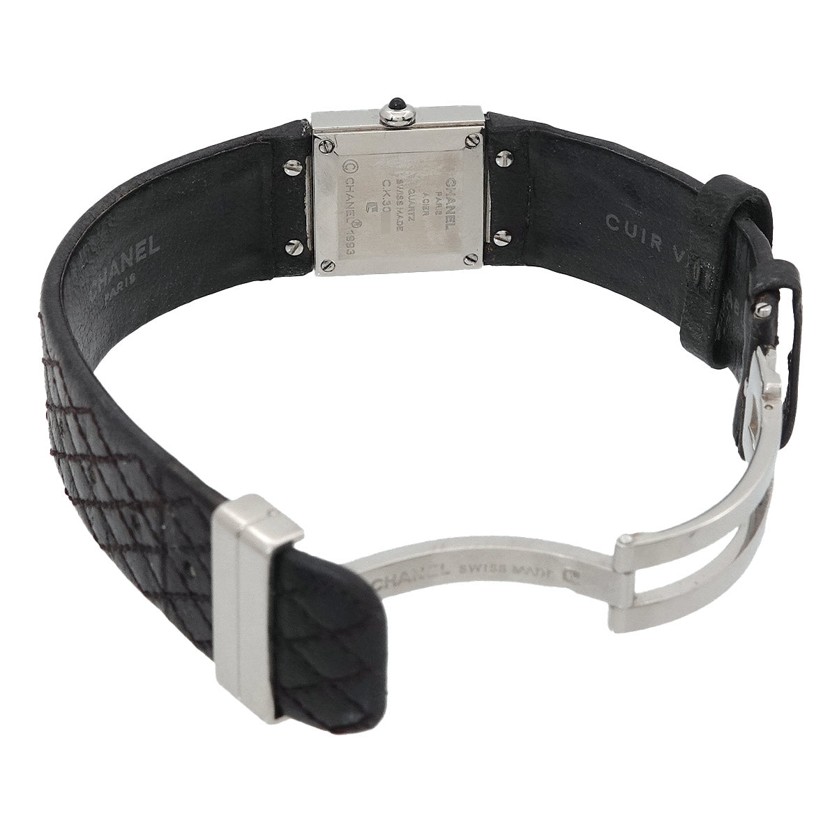 Matelasse H0116 Quartz Black Dial Ladies Vintage Watch