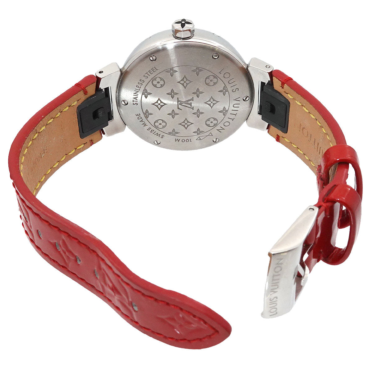 Tambour Diamond Quartz Black Dial Ladies Q13M1 Watch