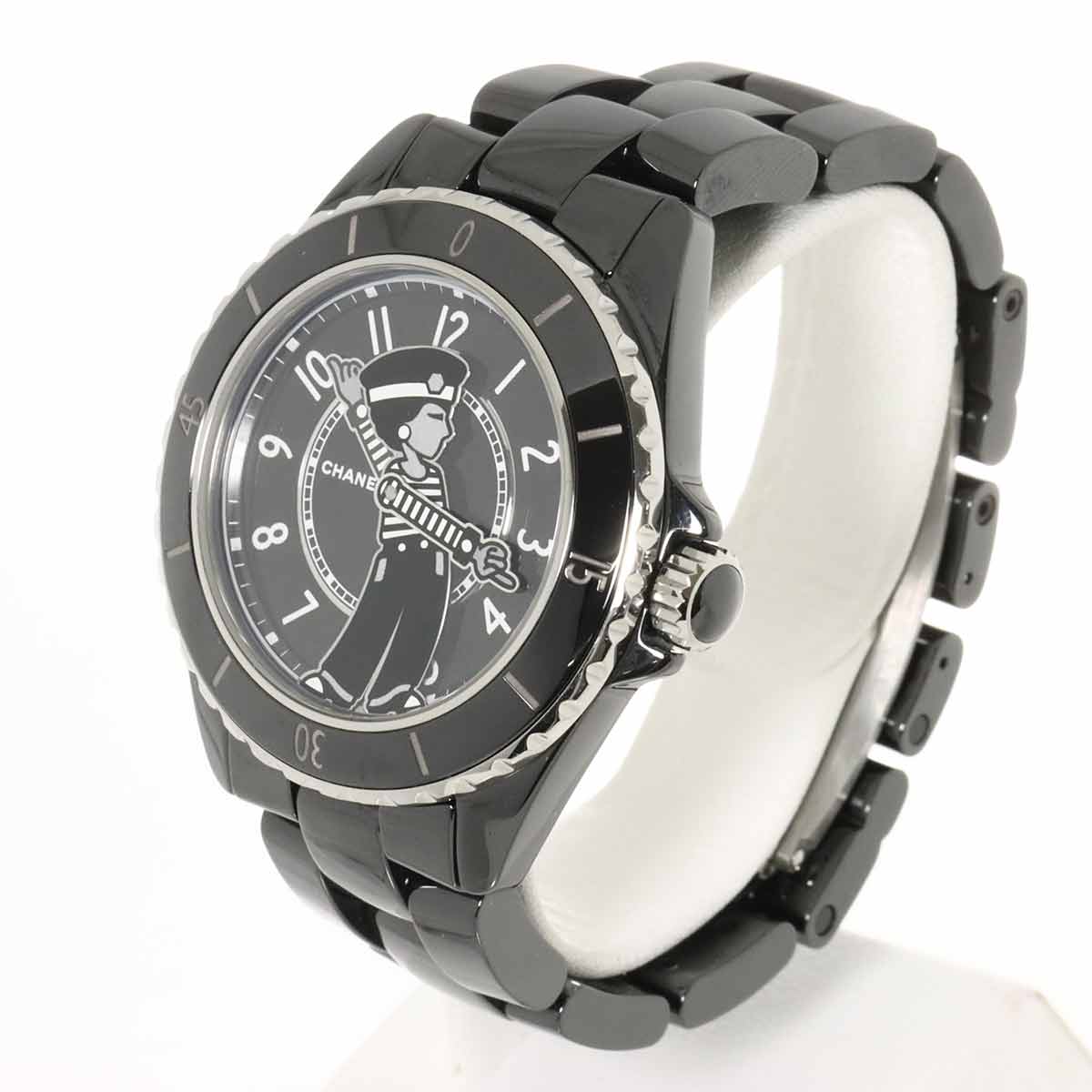 J12 Mademoiselle La pausa H7609 Automatic Black Dial Mens