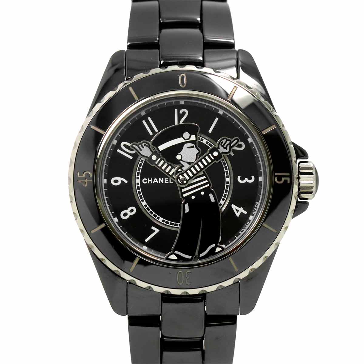 J12 Mademoiselle La pausa H7609 Automatic Black Dial Mens
