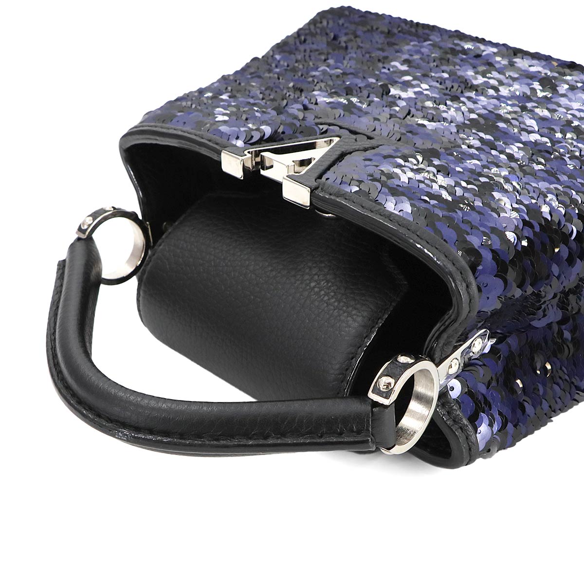 Capucines MINI Hand Shoulder Bag Taurillon Leather Sequin