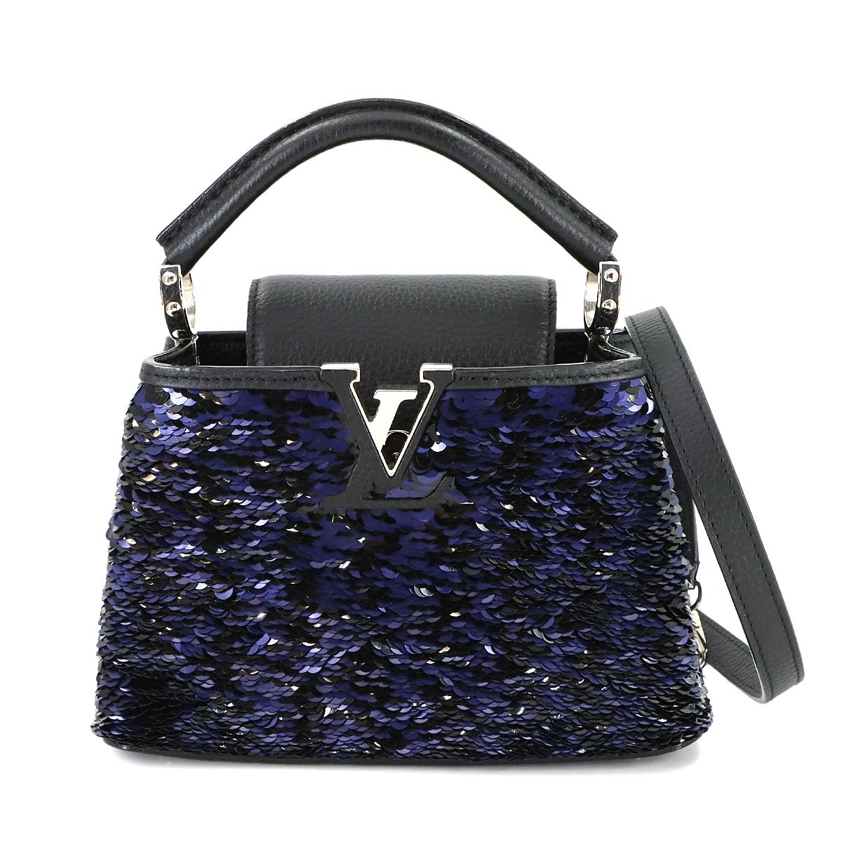 Capucines MINI Hand Shoulder Bag Taurillon Leather Sequin