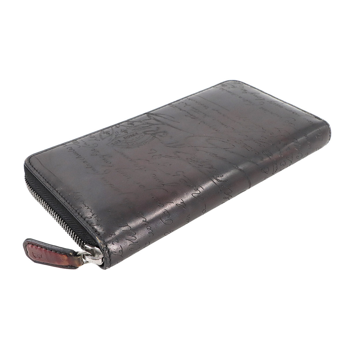 Calligraphy Itauba Long Wallet Venezia Leather Black
