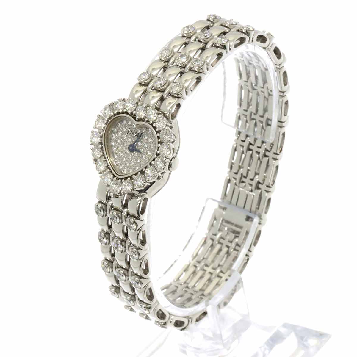 Diamond Heart Quartz K18WG Ladies Watch